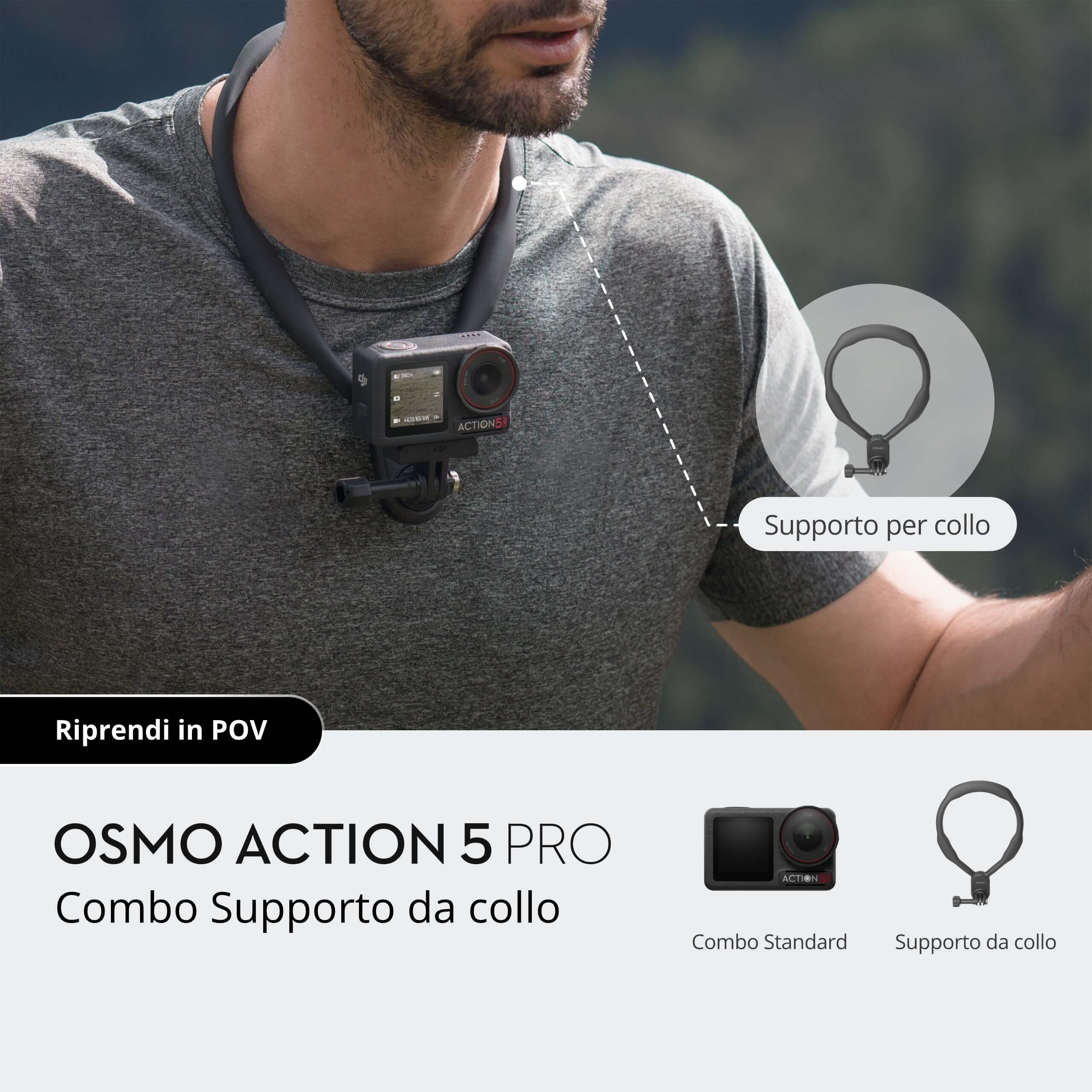Osmo Action 5 Pro Neck-Hanging Combo