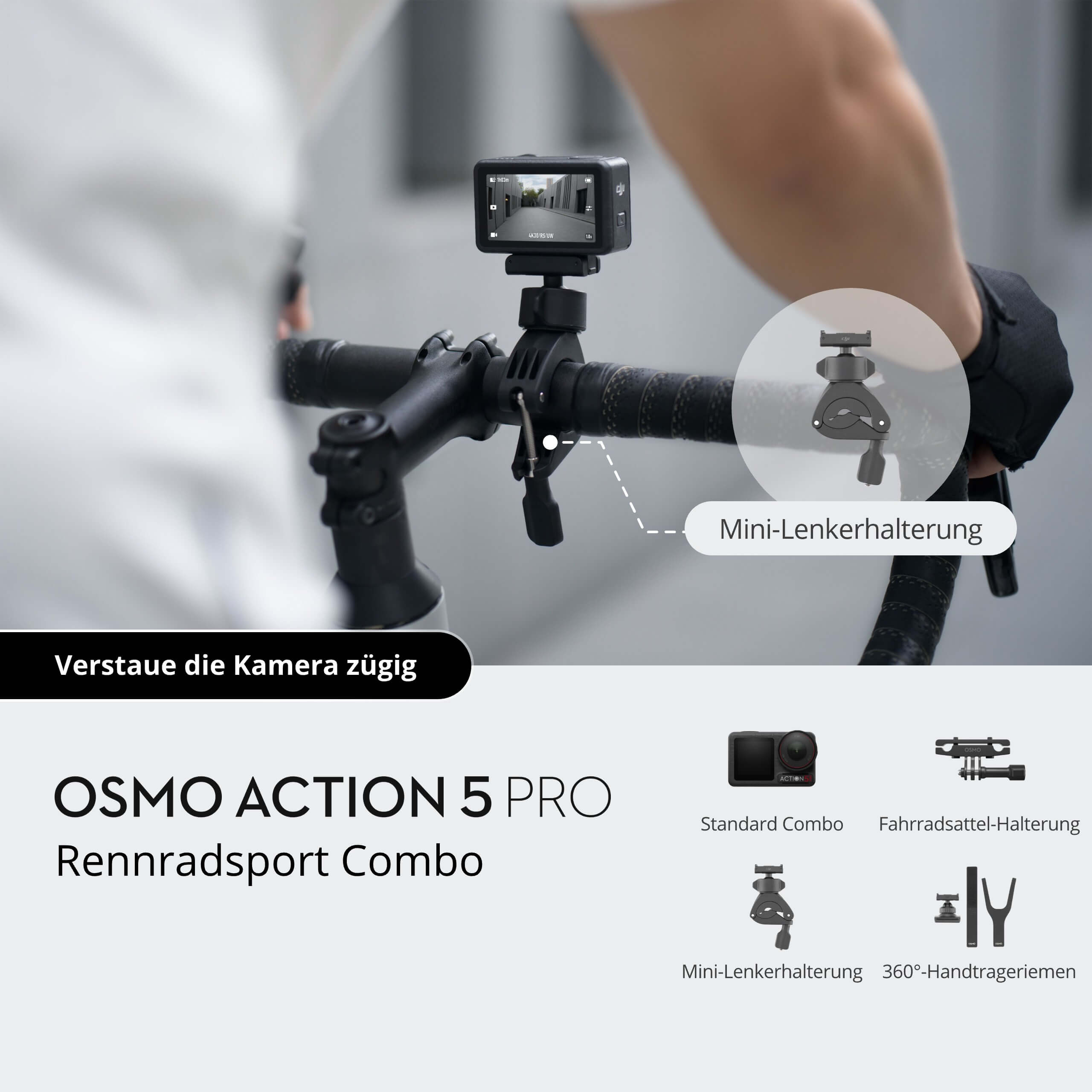 Osmo Action 5 Pro Road Cycling Combo
