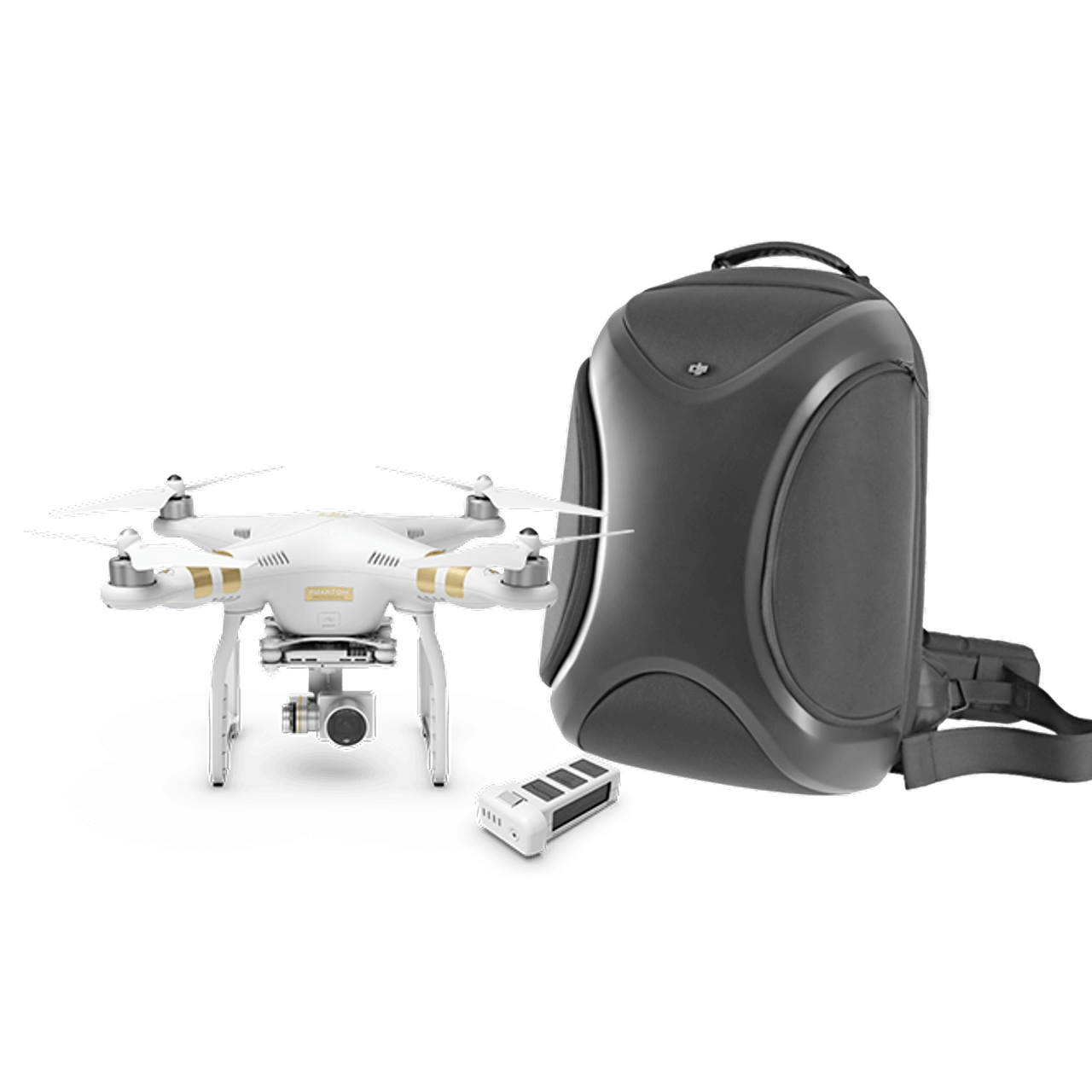 Phantom 3 Professional + Extra Battery + Multifunctional Backpack