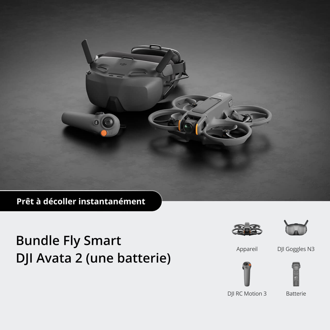 Câble d'alimentation et support de batterie pour DJI Avata