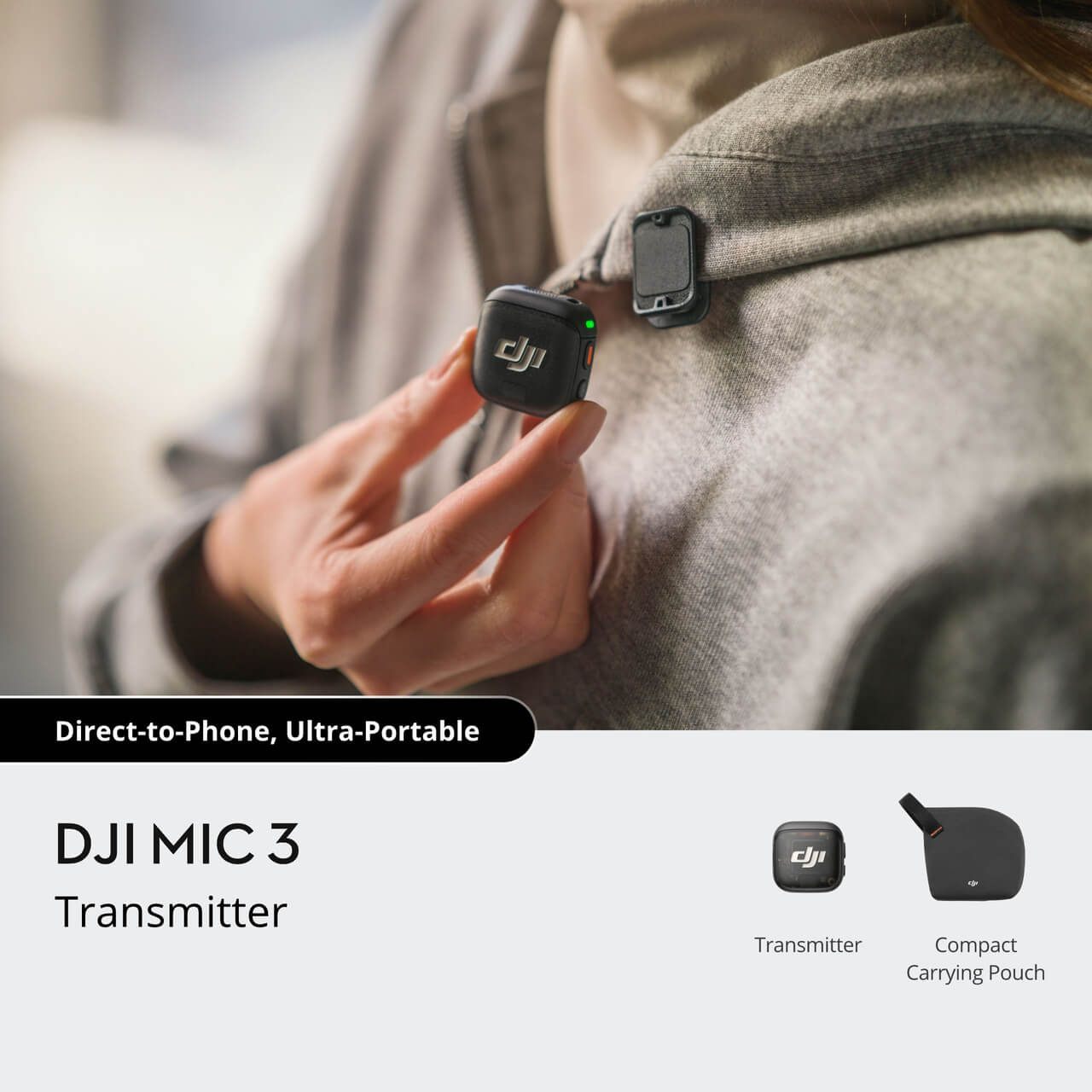 Buy DJI Mic 3 - Advanced Mini Wireless Microphone - DJI Store