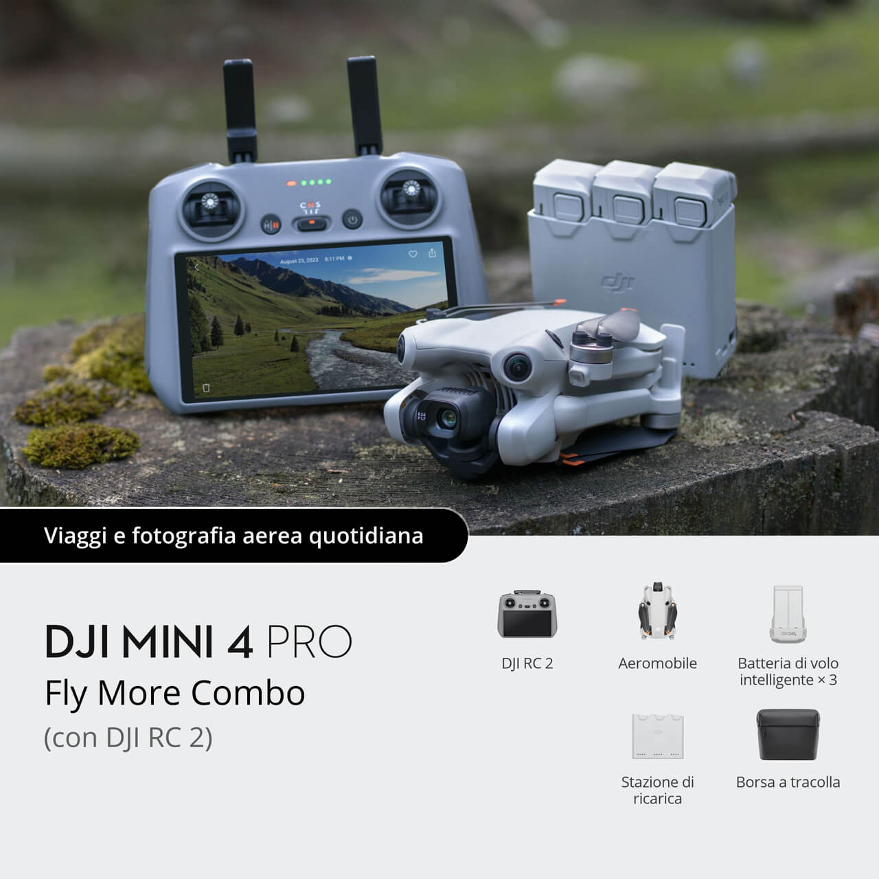 DJI Mini 4 Pro (con DJI RC-N2) + Card DJI Care Refresh 1-Year Plan