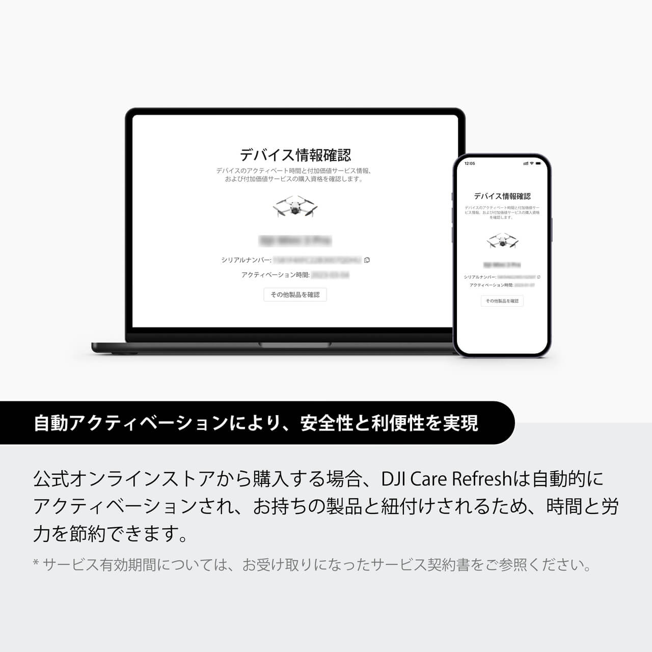 DJI Care Refresh　DJI MINI 2　専用　2年版 DJI Care Refresh 2年版 (DJI Mini 2 SE & DJI Mini 4K