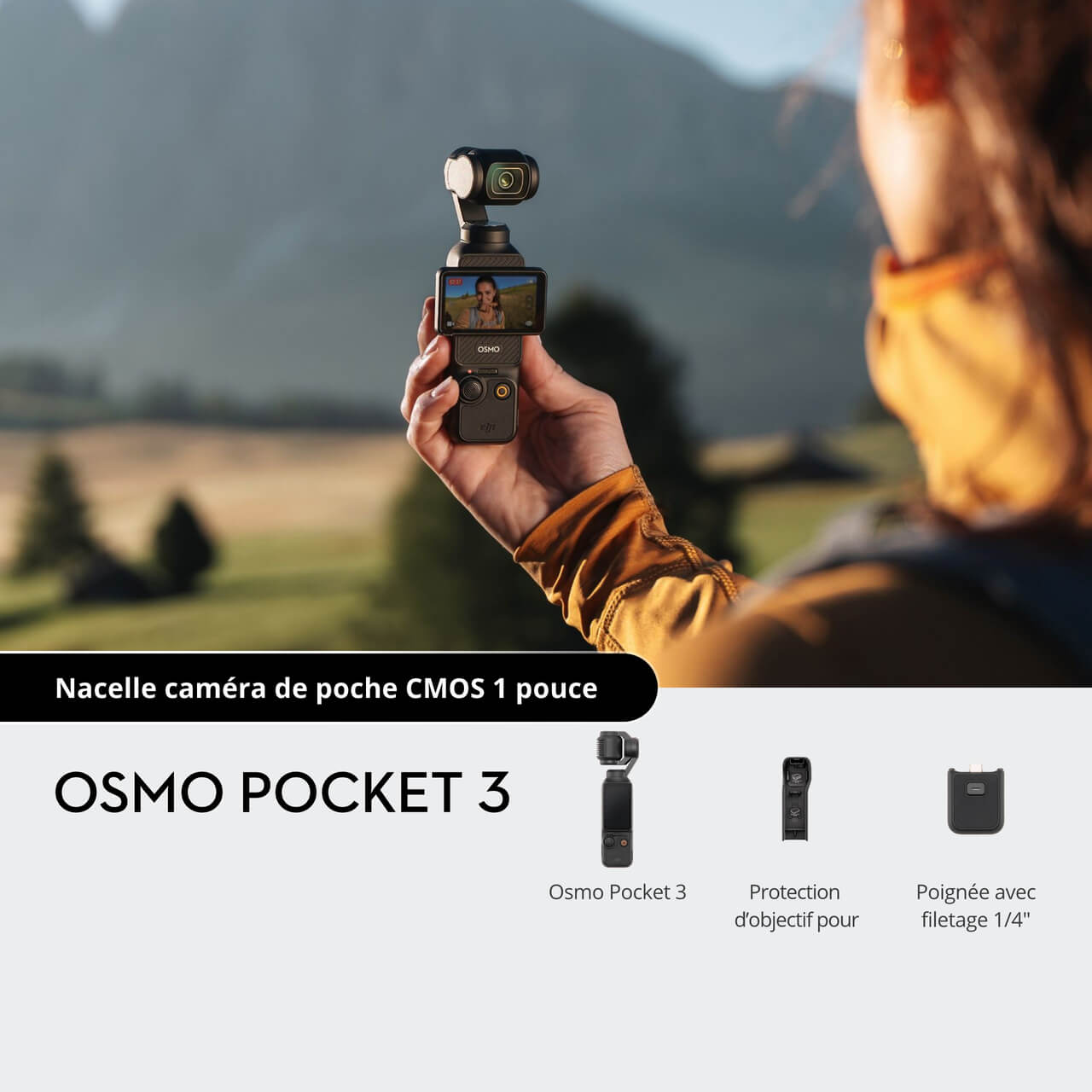 Osmo Pocket 3 - Vlogging Camera de poche CMOS 1 pouce