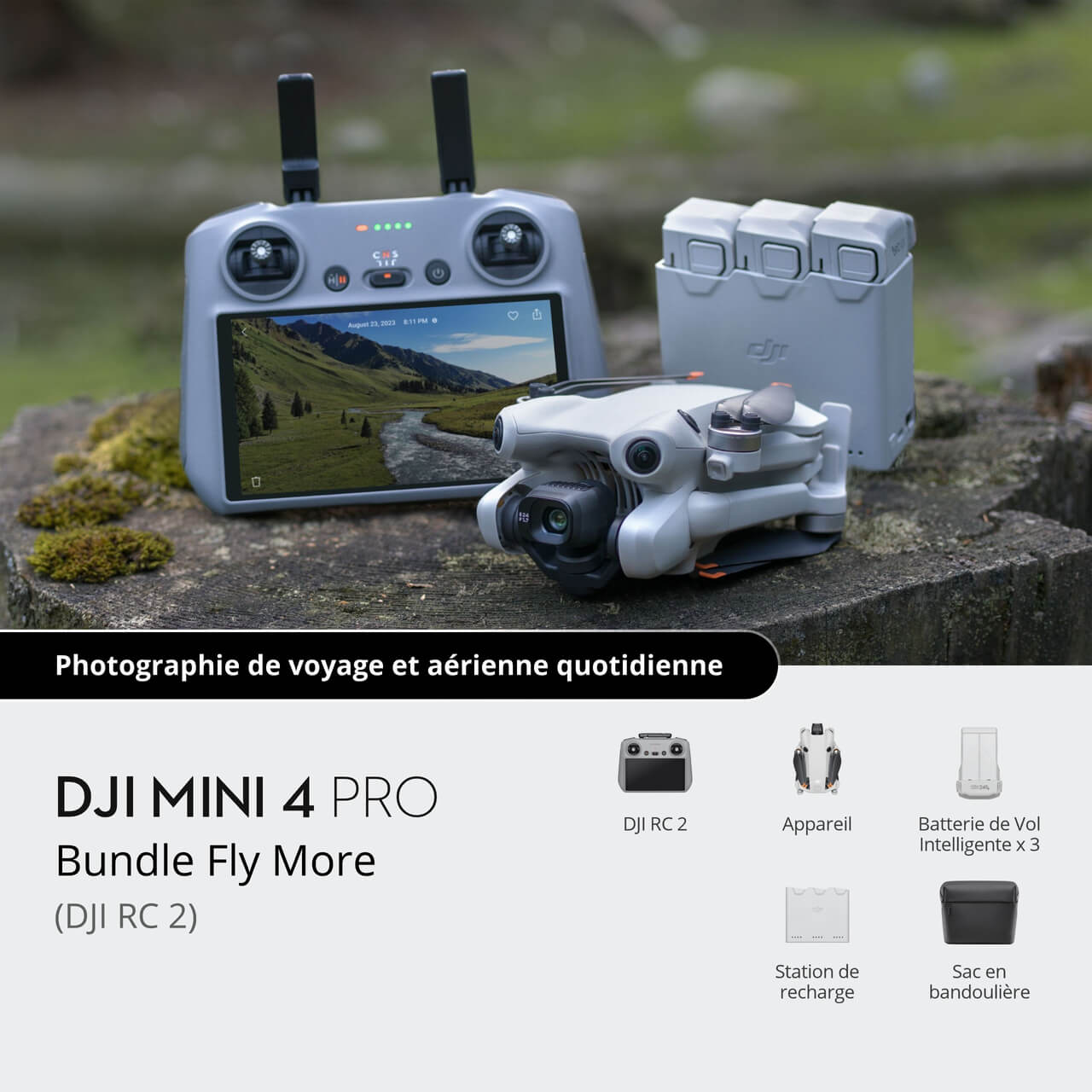 DJI Mini 4 Pro Bundle Fly More (DJI RC 2)