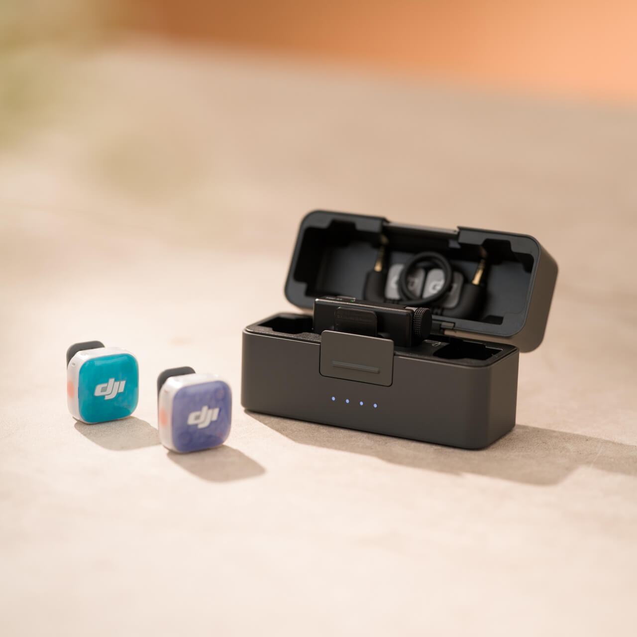 DJI Mic Mini 2S wireless microphone system with charging case