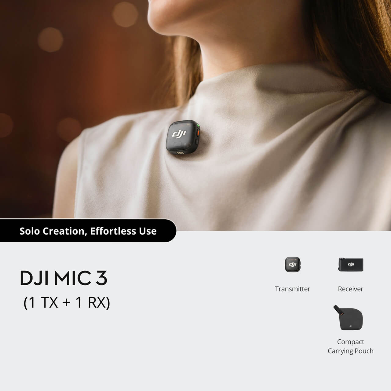 Buy DJI Mic 3 - Advanced Mini Wireless Microphone - DJI Store
