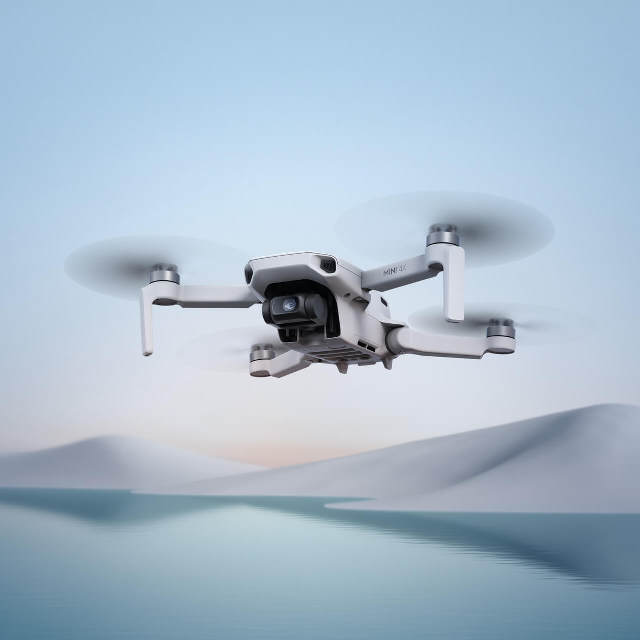 DJI Mini 4K camera drone flying