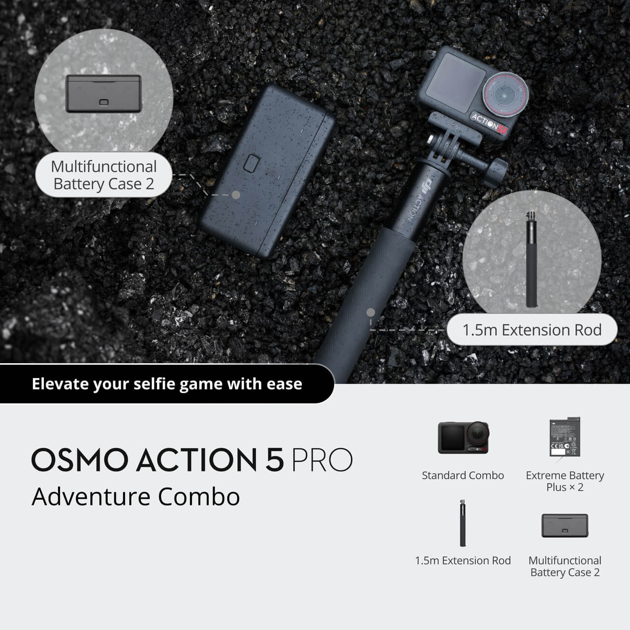 Buy Osmo Action 5 Pro Standard Combo (Refurbished Unit) - DJI Store