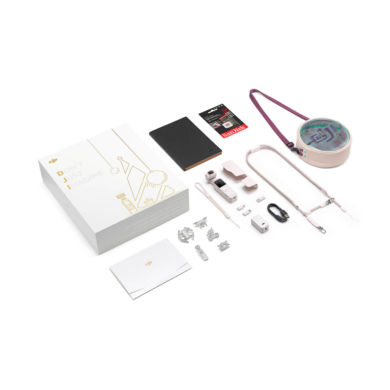 スマホアクセサリー DJI Pocket 2 SUNSETWHITE DJI Pocket 2 Gimbal Exclusive Combo (Sunset White) – Camrise