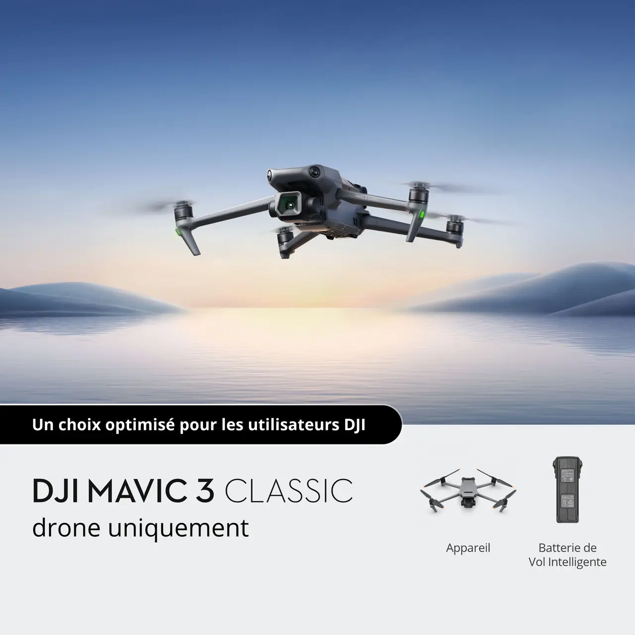 DJI Mavic 3 Classic (Drone Uniquement) (Unité reconditionnée)