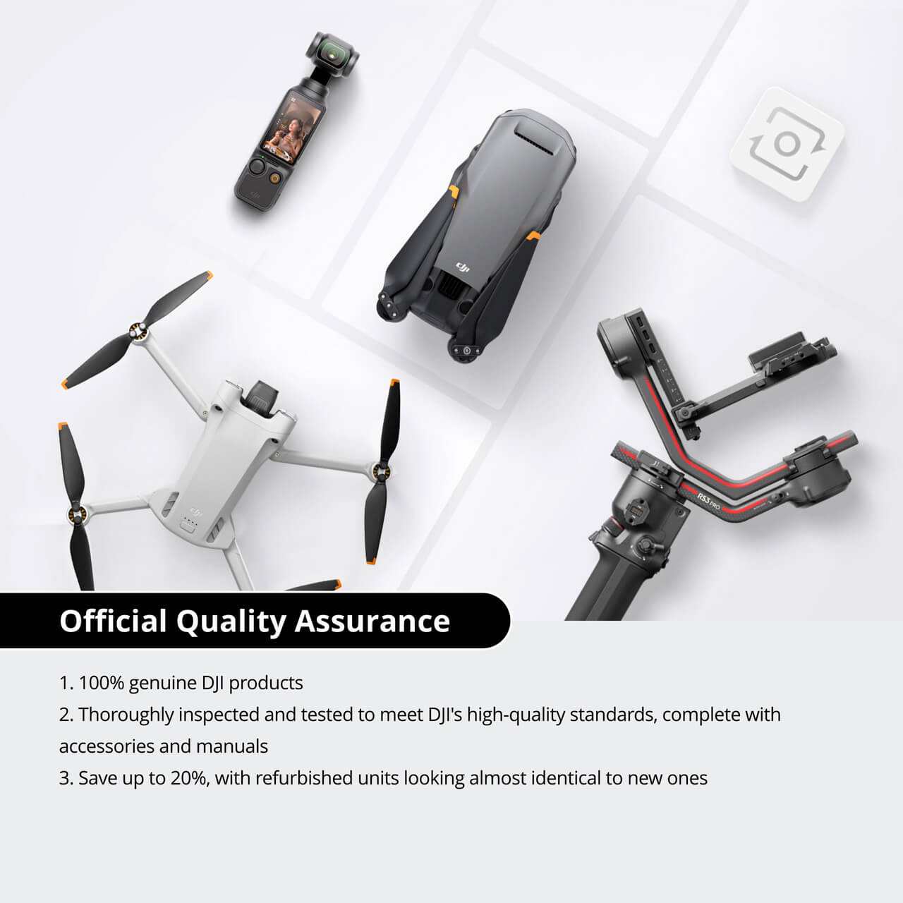【新品・未開封】DJI Mic Buy DJI Mic 2 (2 TX + 1 RX + Charging Case) (Refurbished