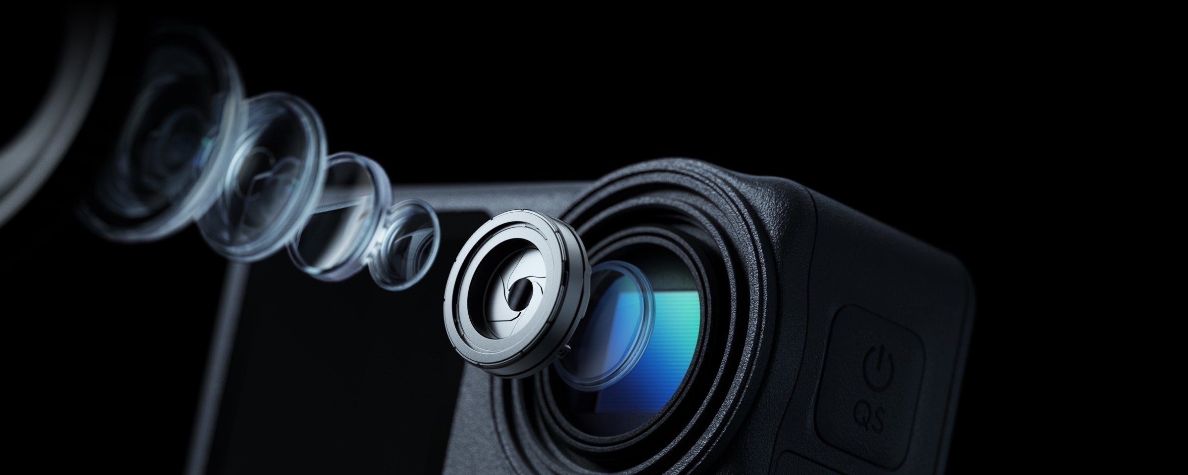 Variable aperture action camera