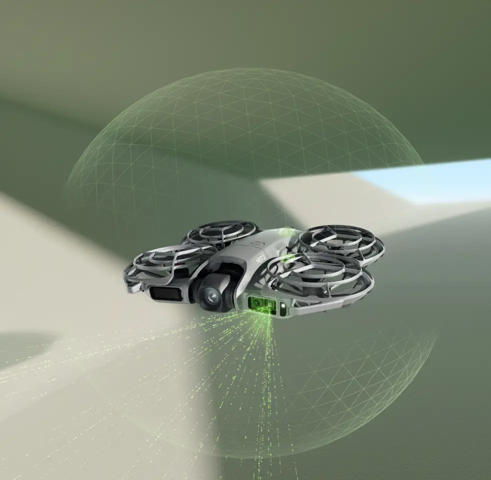 Neo 2 with Illustration of Lasers coming from sensor