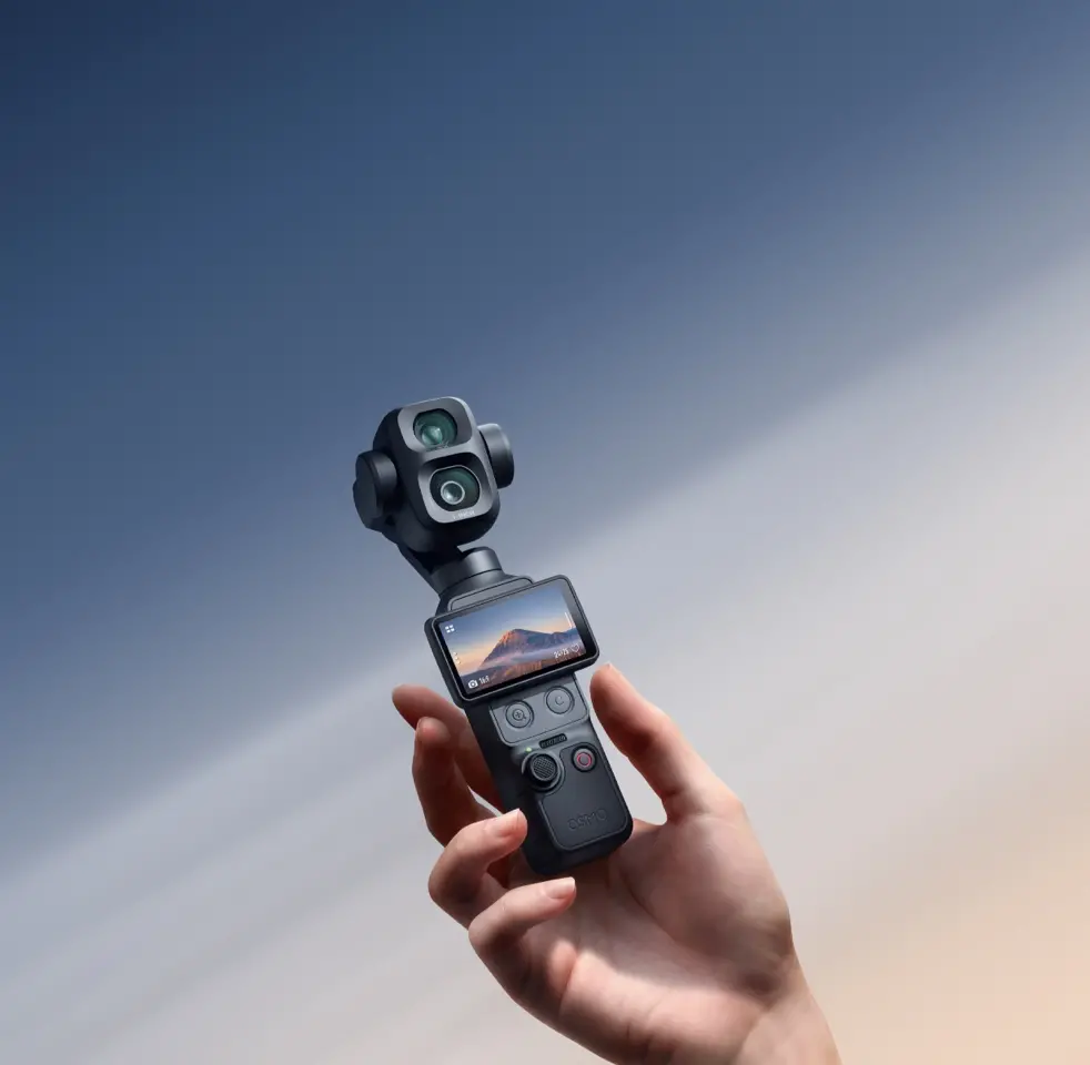 DJI Osmo Pocket 4 Pro rotatable OLED display integration
