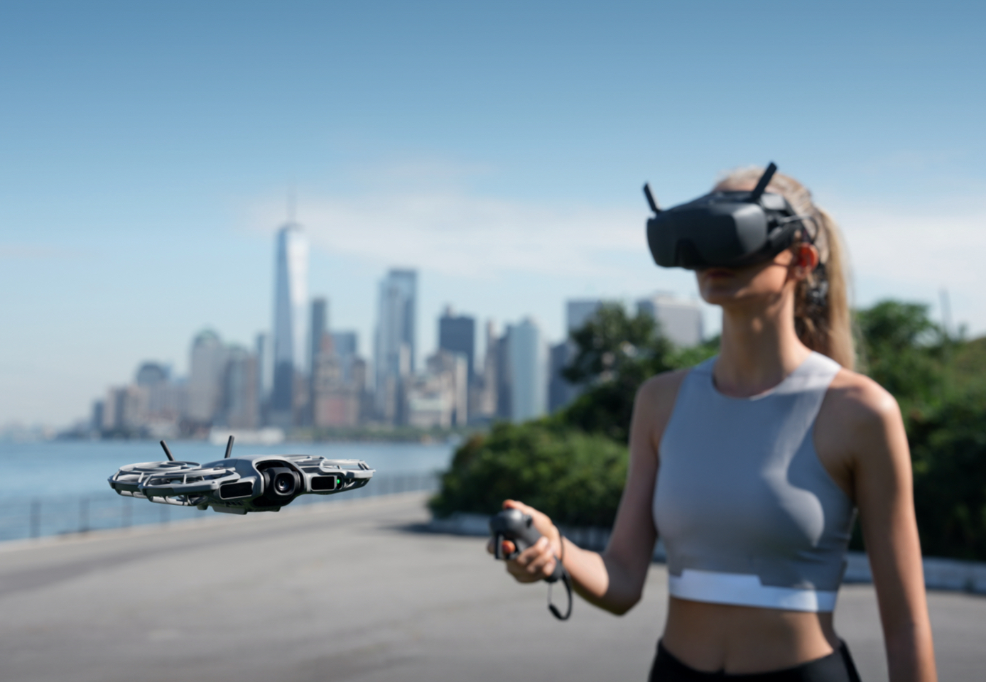 DJI Neo 2 hands-free creative filming with goggles