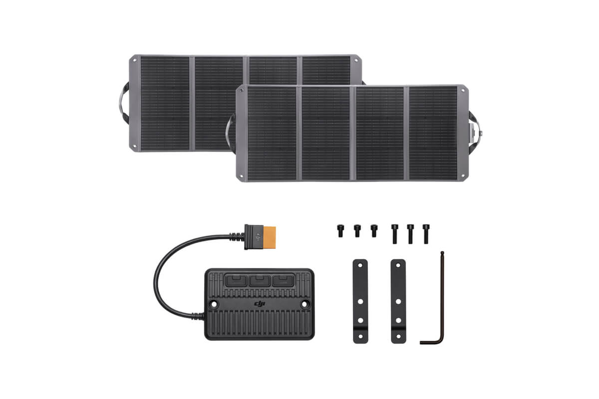 Panneau Solaire Pliable 100W DJI Compatible - Pour Power 1000 Et 500, Avec Support Réglable, MPPT Requis