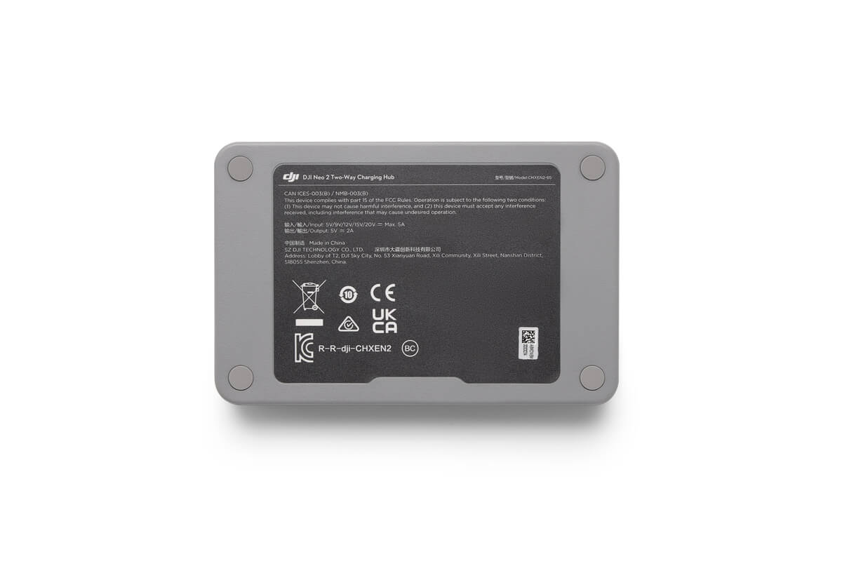 Caricabatteria 45W Per DJI Neo 2 – Hub Di Ricarica Bidirezionale Per Due Batterie Con Modalità Storage
