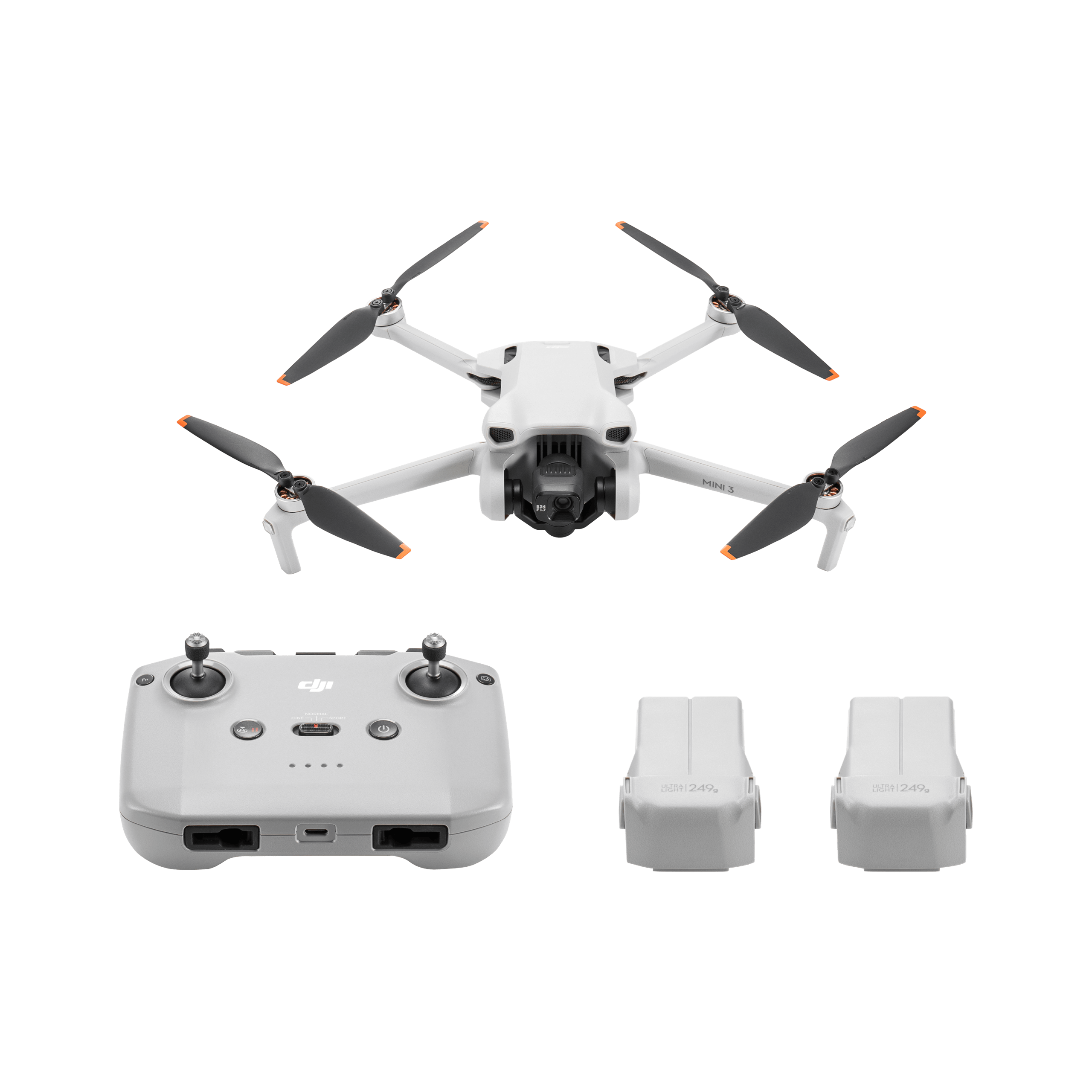 DJI Mini 3 플라이 모어 콤보 (DJI RC-N1 포함) (리퍼브 유닛)