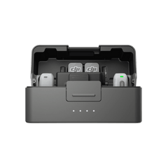 DJI Mic Mini 2 충전 케이스와 무선 마이크 제품 사진