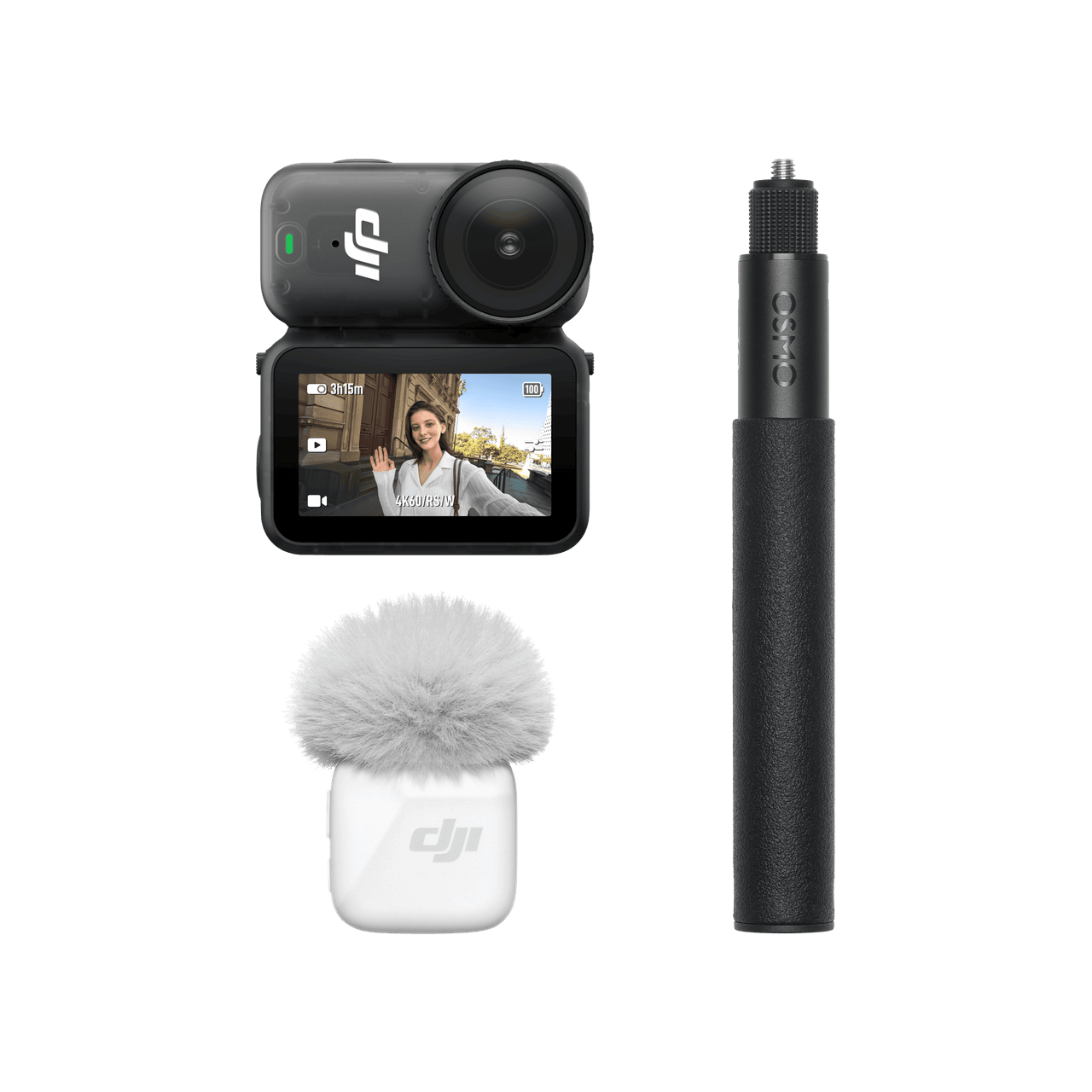 Osmo Nano Vlog Combo (128GB, DJI Mic Mini Transmitter Arctic White)