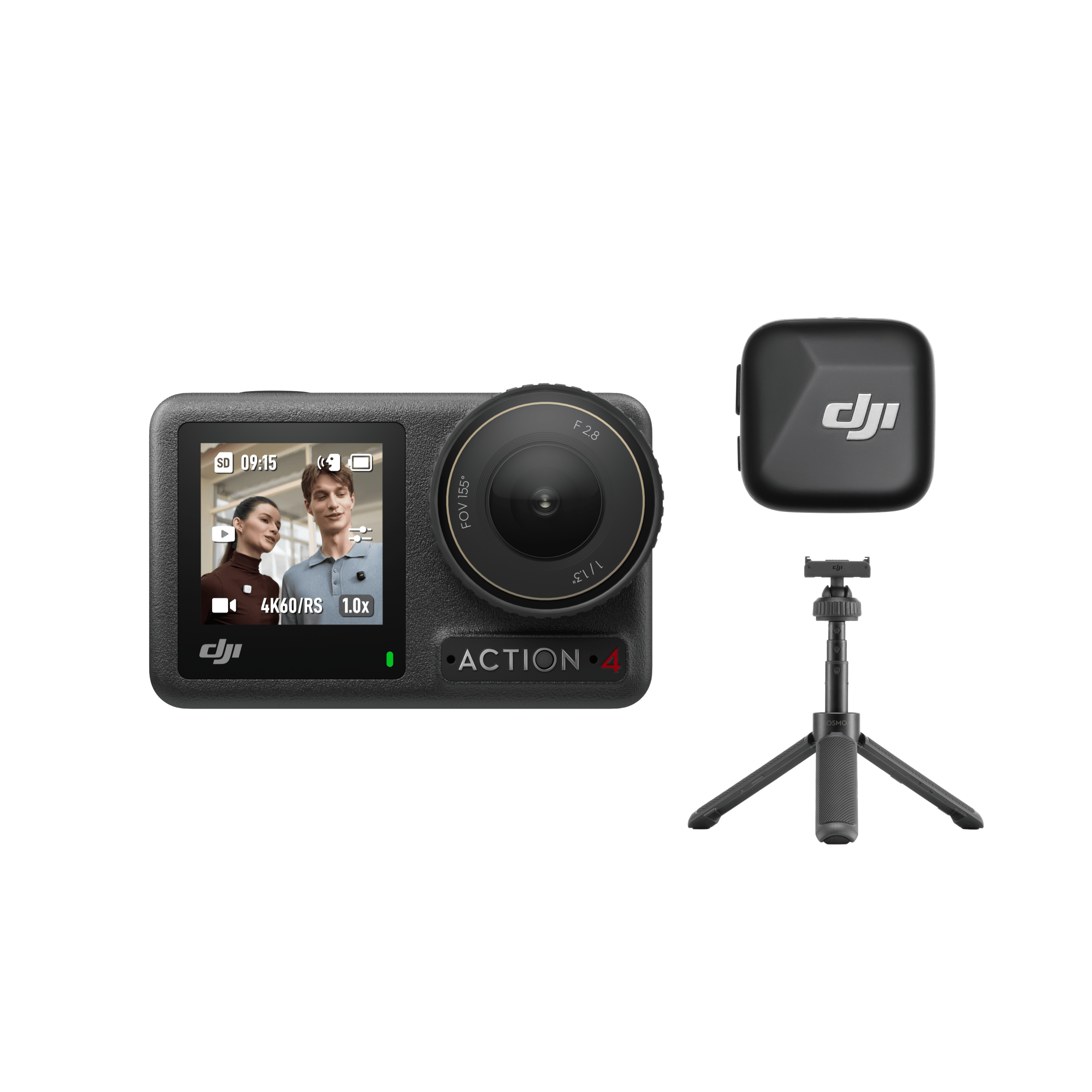 Osmo Action 4 브이로그 콤보 (DJI Mic Mini + 미니 확장 로드)