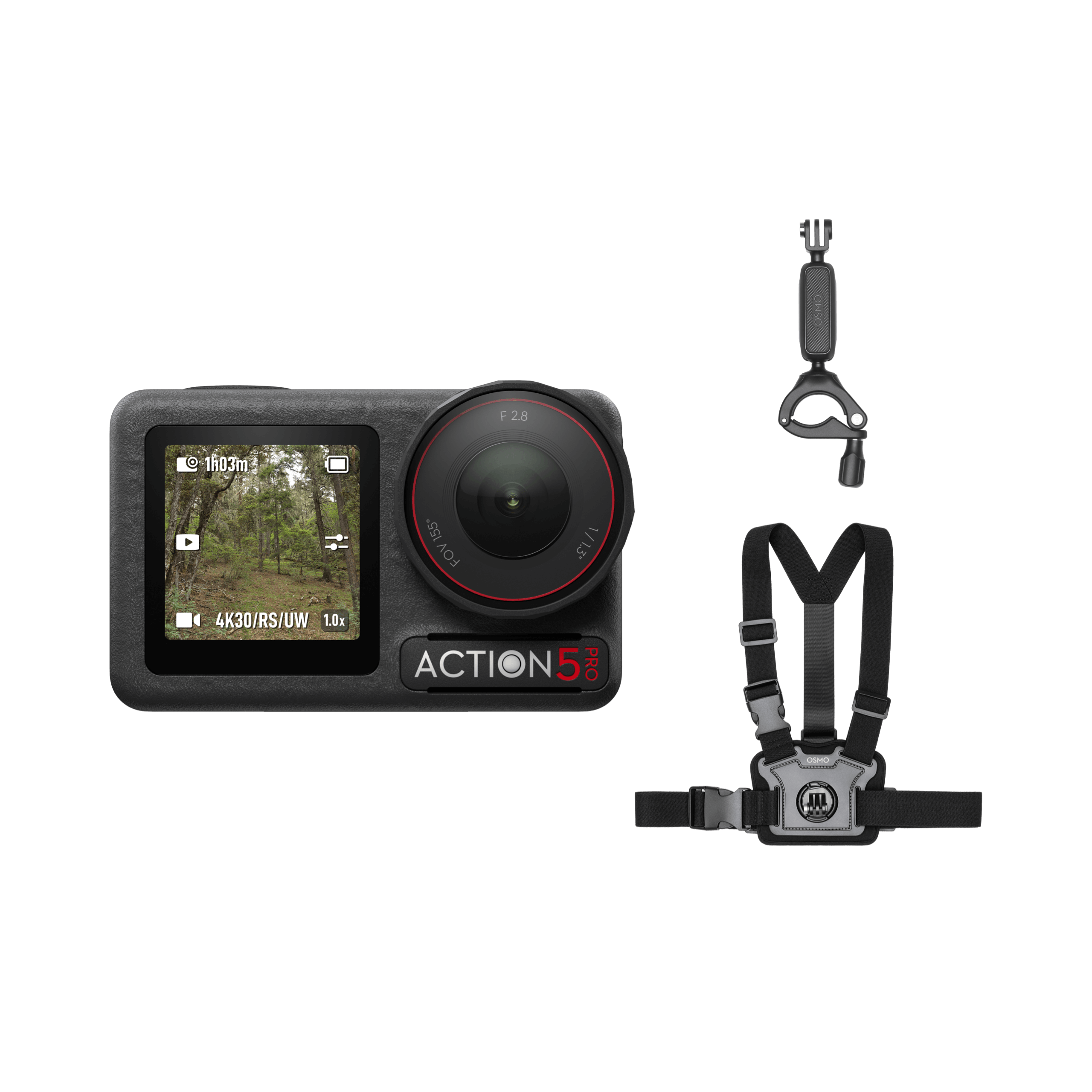 Osmo Action 5 Pro 모터사이클/산악 사이클링 콤보
