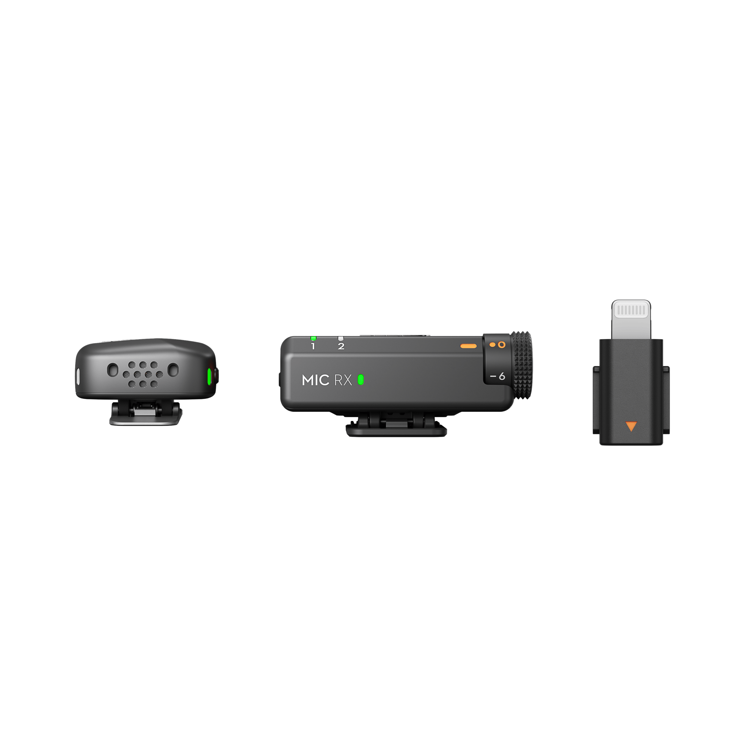 DJI Mic Mini (1 TX + 1 RX) + 스마트폰 어댑터 (Lightning)