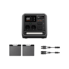 DJI Power 1000 Mini y Panel solar plegable de 200 W × 2